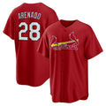 St. Louis Cardinals #28 Nolan Arenado Red Fotopoulosg Alternate Official Replica Player Jersey