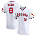 Los Angeles Angels #9 Zach Neto Player White Fotopoulosg T-shirt Home Limited Elite Stitched Jerseys