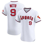 Los Angeles Angels #9 Zach Neto Player White Fotopoulosg T-shirt Home Limited Elite Stitched Jerseys