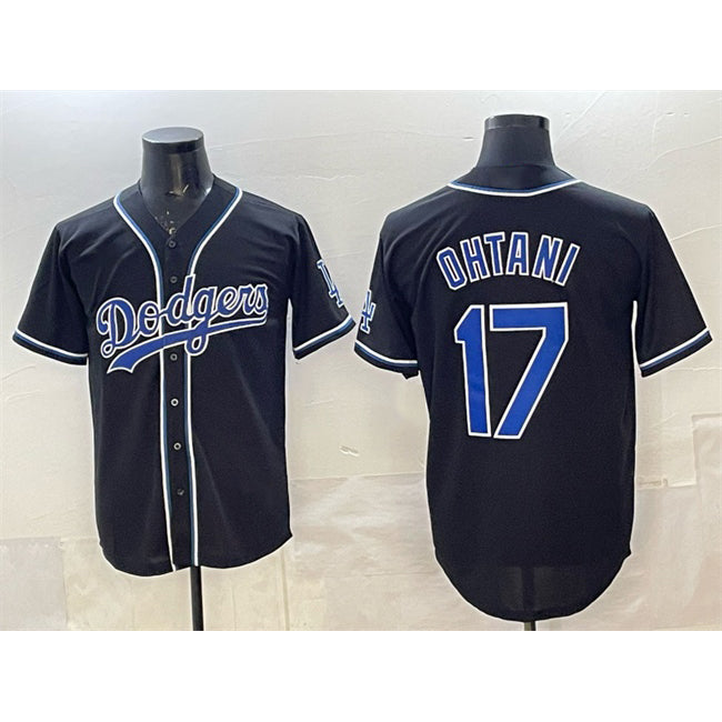 Los Angeles Dodgers #17 Shohei Ohtani Black Fotopoulosg Fashion Cool Base Stitched Jersey