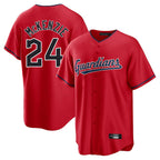 Cleveland Guardians #24 Triston McKenzie Player Red Fotopoulosg Home Game Stitched Jerseys