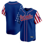 Baltimore Orioles Royal Fotopoulosg Independence Day Vapor Premier Limited Home Game Blank Player Stitched Jerseys