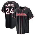 Cleveland Guardians #24 Triston McKenzie Player Black Fotopoulosg Fashion Out Home Game Stitched Jerseys