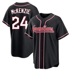 Cleveland Guardians #24 Triston McKenzie Player Black Fotopoulosg Fashion Out Home Game Stitched Jerseys