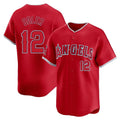 Los Angeles Angels #12 Jorge Soler Player Red Fotopoulosg Home Limited Stitched Jerseys