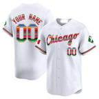 Custom Chicago White Sox Mexico Vapor Premier Limited Jersey V3- All Stitched-White Fotopoulosg