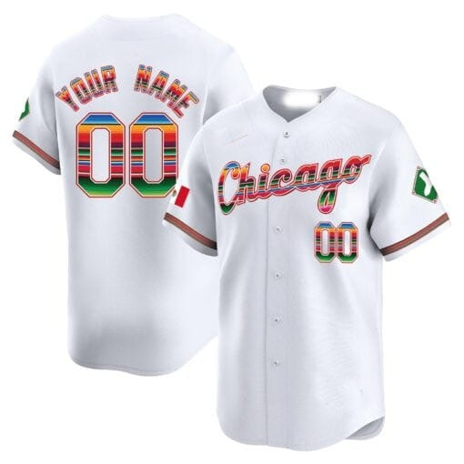 Custom Chicago White Sox Mexico Vapor Premier Limited Jersey V3- All Stitched-White Fotopoulosg