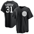 Chicago Cubs #31 Greg Maddux Player Black Fotopoulosg Game Stitched Jerseys