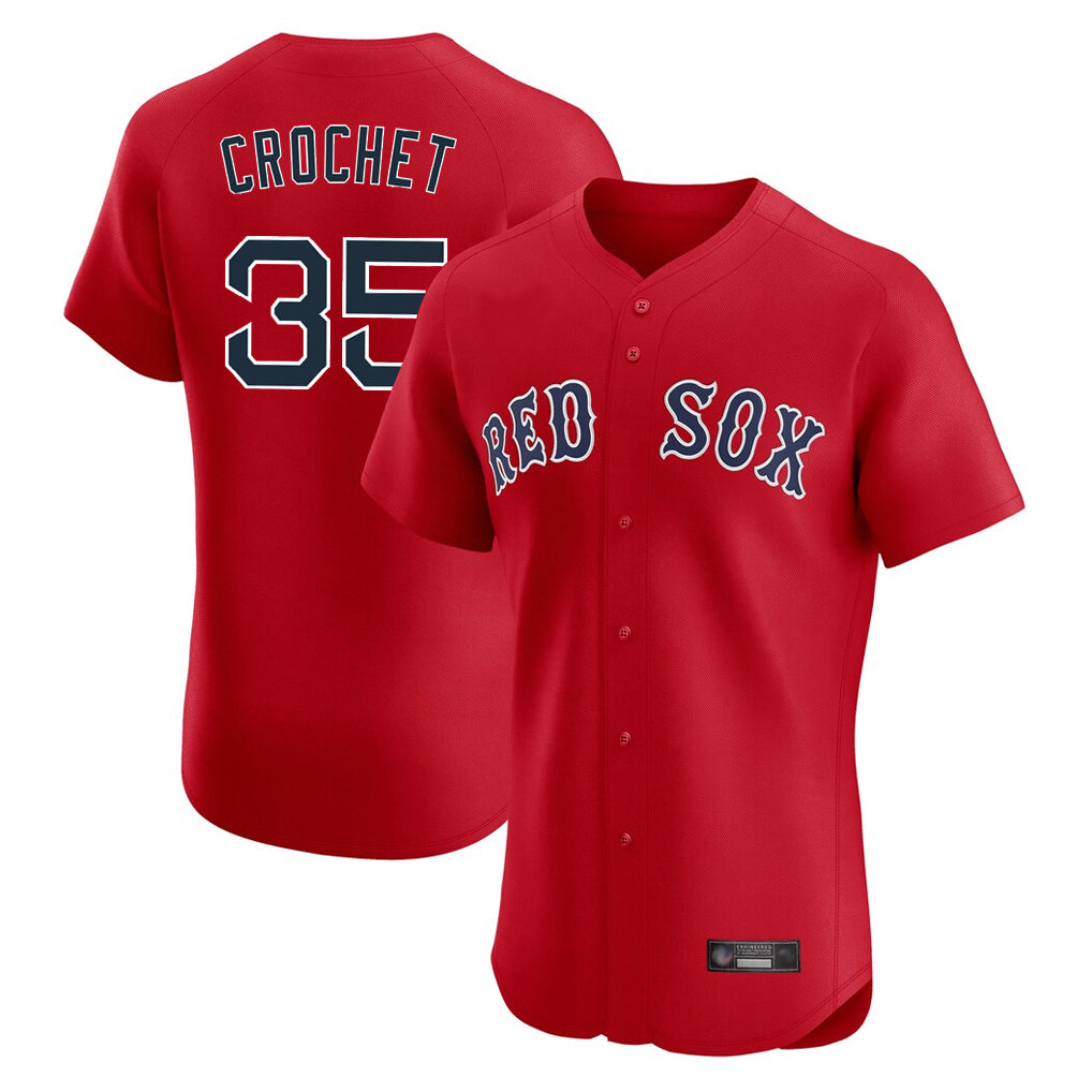 Boston Red Sox #35 Garrett Crochet Player Red Fotopoulosg Limited Elite Home Game Stitched Jerseys1
