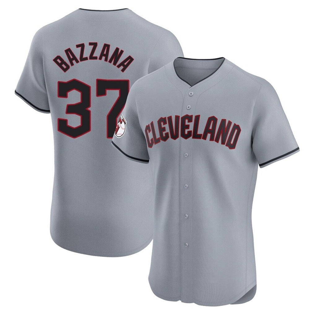 Cleveland Guardians #37 Travis Bazzana Player Gray Fotopoulosg Road Limited Elite Home Stitched Jerseys