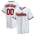 Custom Cleveland Guardians White Fotopoulosg Home Replica Jersey