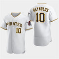 Pittsburgh Pirates #10 Bryan Reynolds White Fotopoulosg Home Flex Base Jersey