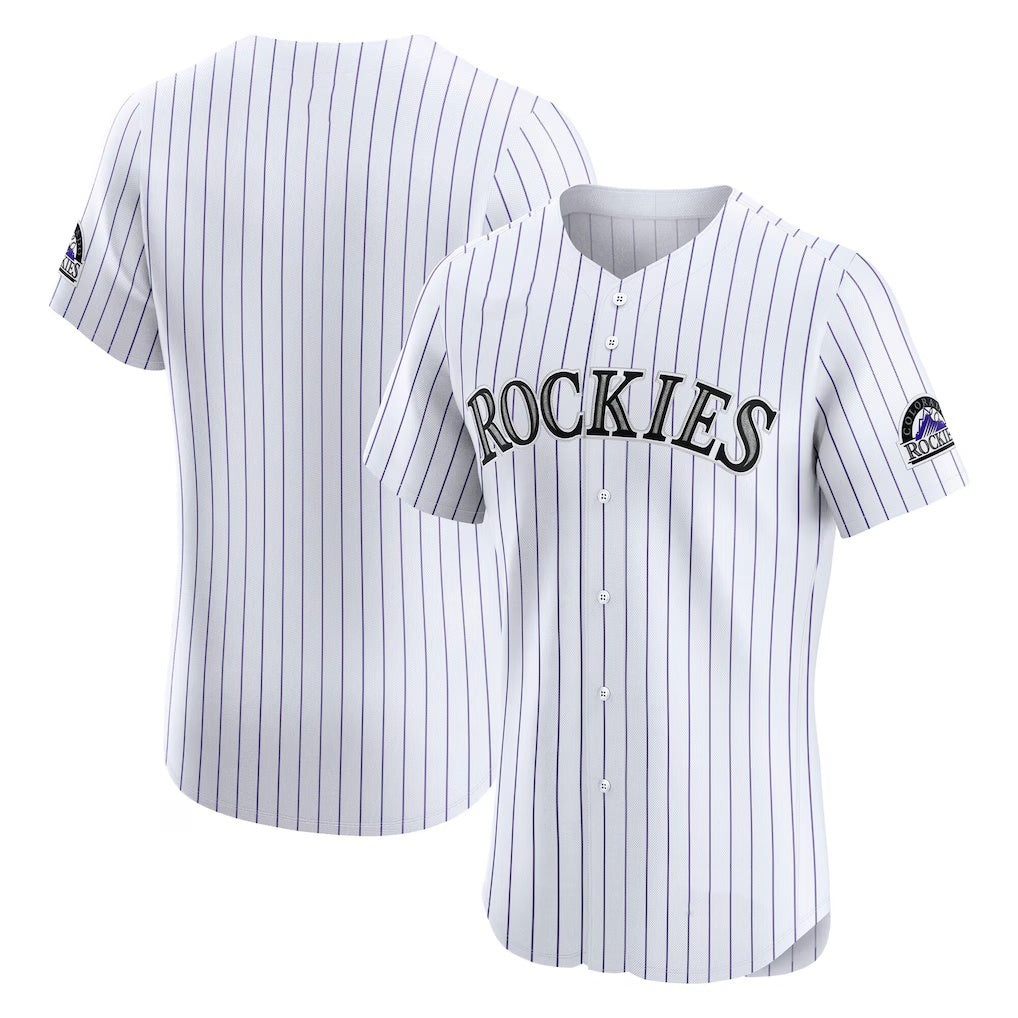 Colorado Rockies White Fotopoulosg Home Elite Jersey