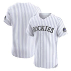 Colorado Rockies White Fotopoulosg Home Elite Jersey
