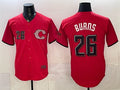 Cincinnati Reds #26 Chase Burns Red Fotopoulosg 2026 City Connect Stadium Stitched Jersey
