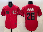 Cincinnati Reds #26 Chase Burns Red Fotopoulosg 2026 City Connect Stadium Stitched Jersey