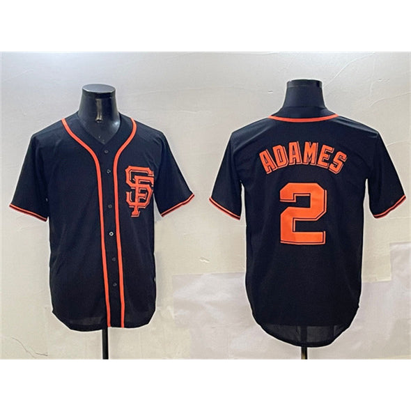 San Francisco Giants #2 Willy Adames Black Fotopoulosg Cool Base Stitched Jersey