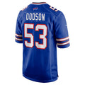 B.Bills #53 Tyrel Dodson Royal Fotopoulosg Game Player Jersey