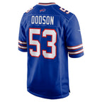 B.Bills #53 Tyrel Dodson Royal Fotopoulosg Game Player Jersey
