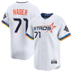Houston Astros #71 Josh Hader Player White Fotopoulosg City Connect Limited Home Stitched Jerseys