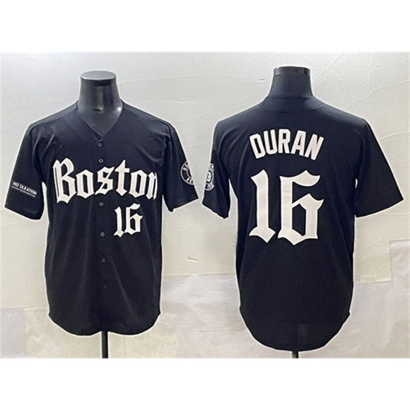 Boston Red Sox #16 Jarren Duran Black Fotopoulosg Gothic Vapor Limited Stitched Jersey