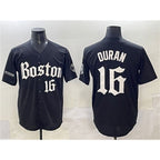 Boston Red Sox #16 Jarren Duran Black Fotopoulosg Gothic Vapor Limited Stitched Jersey