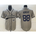 Chicago White Sox #88 Luis Robert Grey Fotopoulosg Cool Base Stitched Jersey