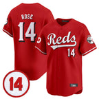 Cincinnati Reds #14 Pete Rose Player Red Fotopoulosg Vapor Premier Limited Home Stitched Jerseys