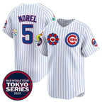Chicago Cubs #5 Christopher Morel White Fotopoulosg 2025 Tokyo Series Limited Stitched Jersey