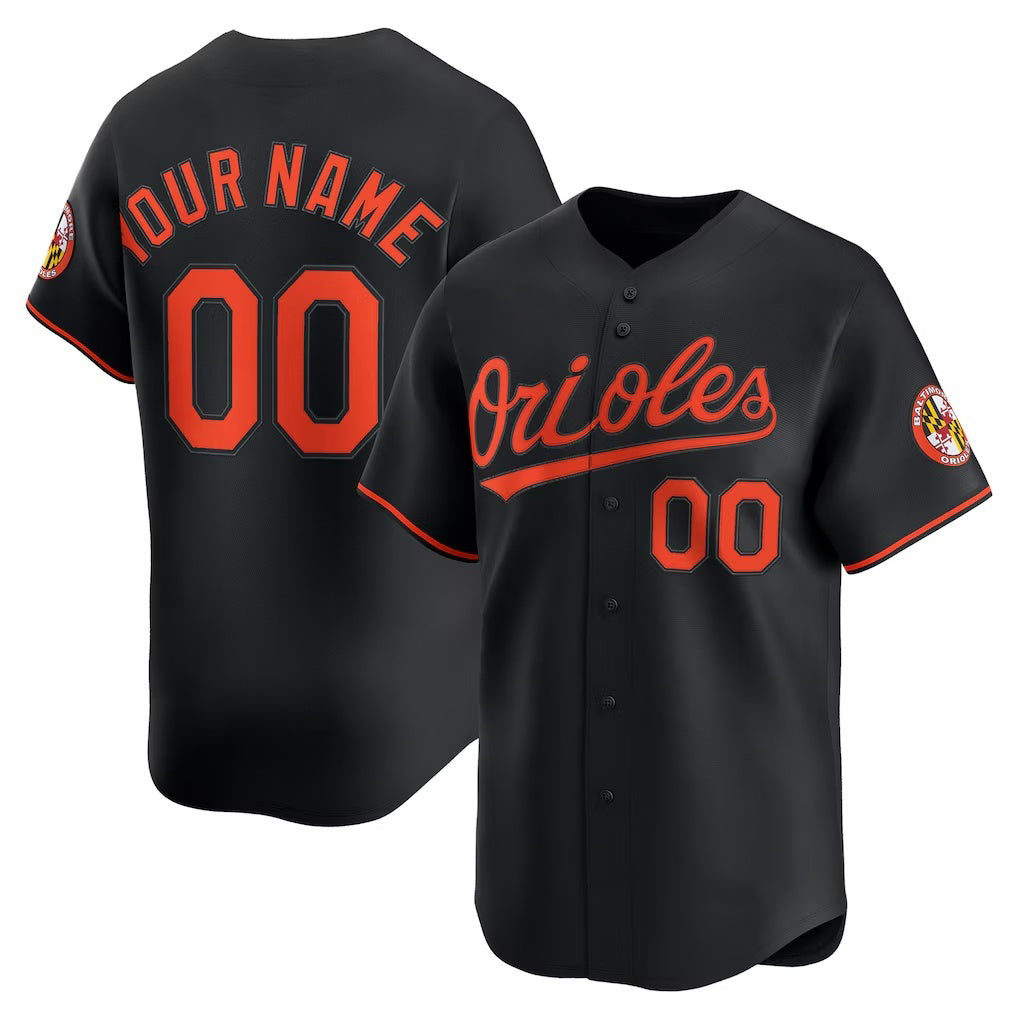 Custom Baltimore Orioles Black Fotopoulosg Alternate Limited Jersey