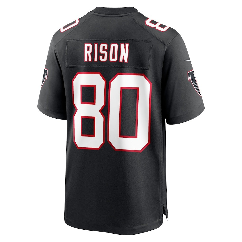 A.Falcons #80 Andre Rison Black Fotopoulosg Retired Player Jersey