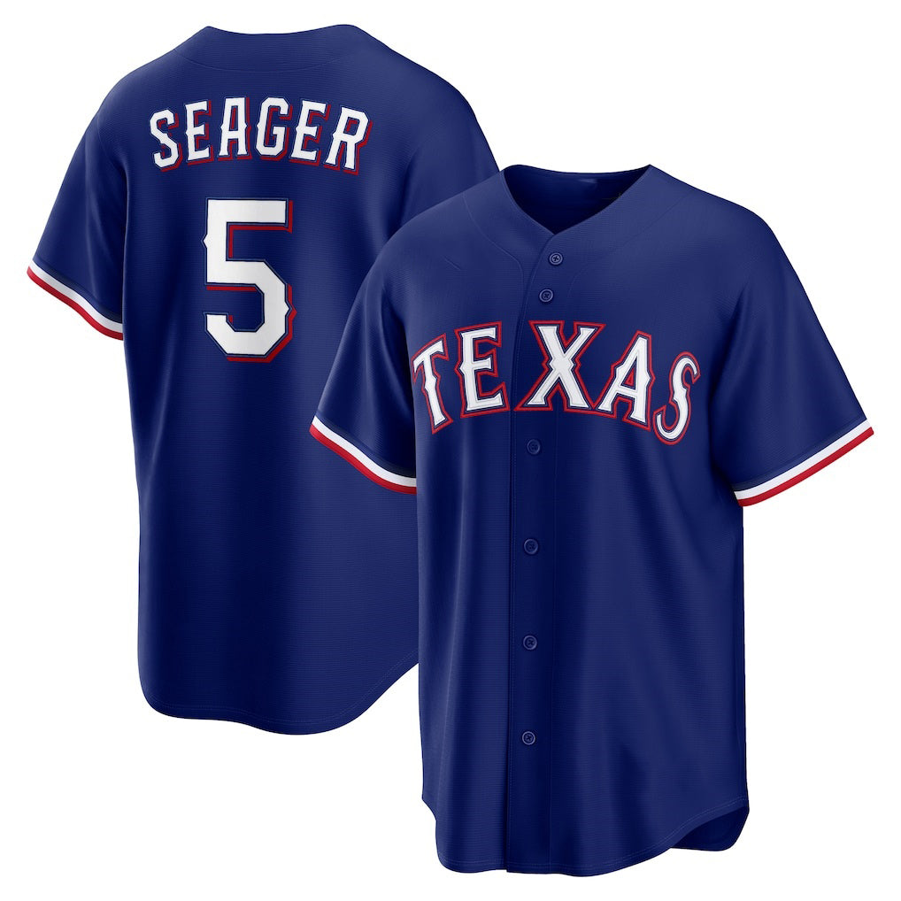 Texas Rangers #5 Corey Seager Royal Fotopoulosg Alternate 2 Replica Jersey
