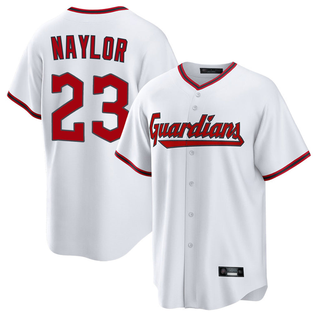 Cleveland Guardians #23 Bo Naylor Player White Fotopoulosg Game Home Stitched Jerseys
