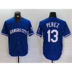 Kansas City Royals #13 Salvador Perez Royal Fotopoulosg Cool Base Stitched Jersey
