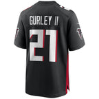 A.Falcons #21 Todd Gurley II Black Fotopoulosg Game Player Jersey