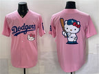 Los Angeles Dodgers Team Big Logo Pink Fotopoulosg 2025 Hello Kitty Vapor Limited Stitched Jersey