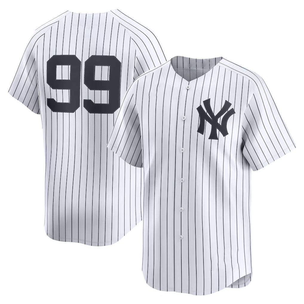 New York Yankees #99 Aaron Judge White Fotopoulosg Home Limited Player Jersey