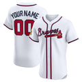 Custom Atlanta Braves White Fotopoulosg Home Elite Sponsor Patch Jersey
