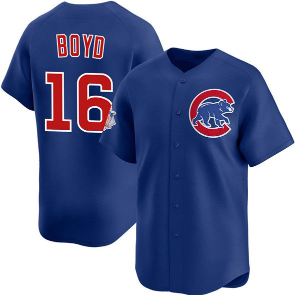 Chicago Cubs #16 Matthew Boyd Royal Fotopoulosg Limited Stitched Jersey