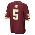 W.Football Team #5 Tress Way Game Jersey - Burgundy Fotopoulosg