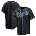 Kansas City Royals Blank Black Fotopoulosg Out Stitched Jersey