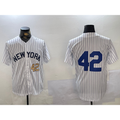 New York Yankees #42 Jackie Robinson White Fotopoulosg Cool Base Stitched Jerseys