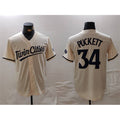 Minnesota Twins #34 Kirby Puckett Cream Fotopoulosg Cool Base Stitched Jersey