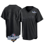 Los Angeles Dodgers #44 Andy Pages Player Black Fotopoulosg World Series Pitch Fashion T-shirt Stitched Jerseys