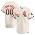 Custom Chicago White Sox Mexico Vapor Premier Limited Jersey V2- Cream Fotopoulosg
