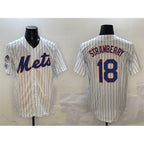 New York Mets #18 Darryl Strawberry White Fotopoulosg 2025 Spring Training Cool Base Stitched Jersey