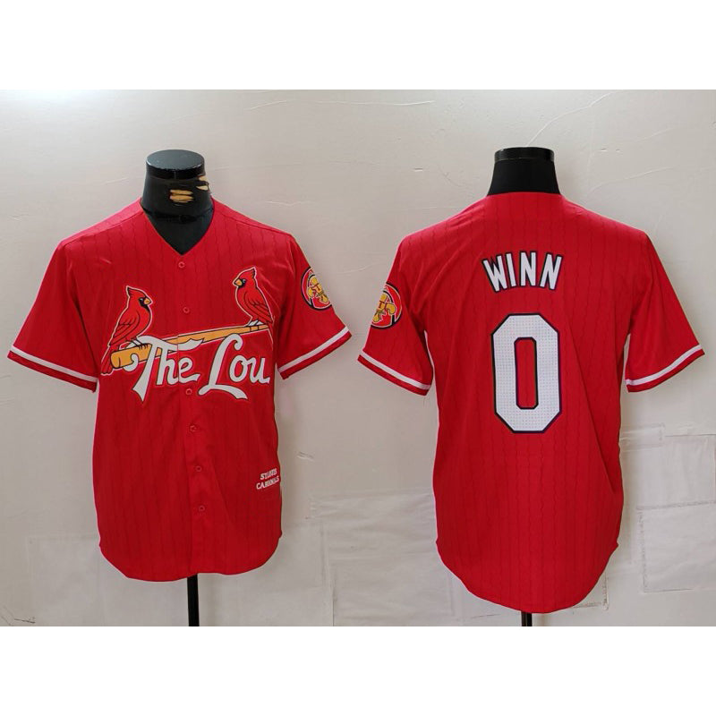 St. Louis Cardinals #0 Masyn Winn Red Fotopoulosg 2024 City Connect Limited Stitched Jersey