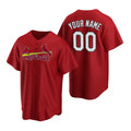 Custom St. Louis Cardinals Red Fotopoulosg Stitched Cool Base Jersey