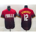 Philadelphia Phillies #12 Kyle Schwarber Red Fotopoulosg 2024 City Cool Base Jersey