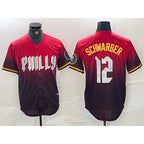 Philadelphia Phillies #12 Kyle Schwarber Red Fotopoulosg 2024 City Cool Base Jersey